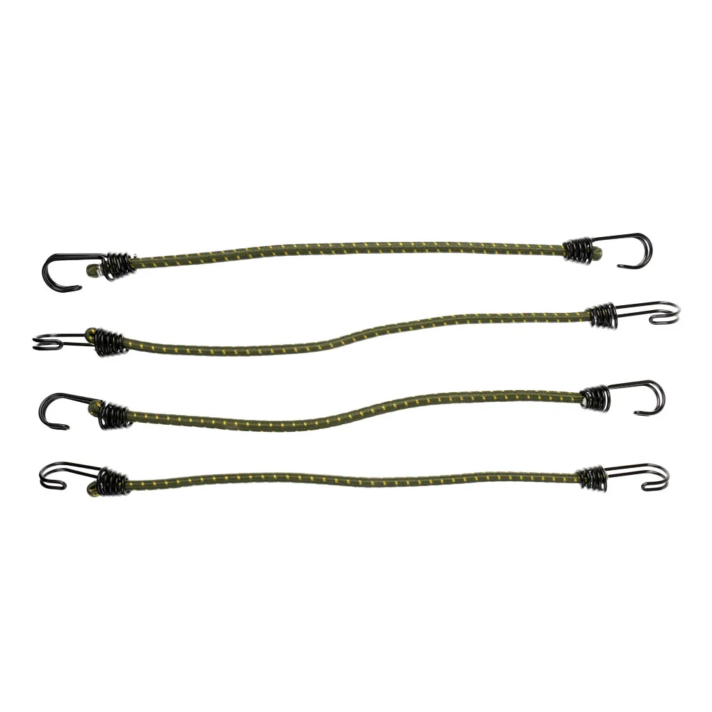 4 Pieces Heavy Duty Elastic Bungee Cord Outdoor Camping Hook Rope