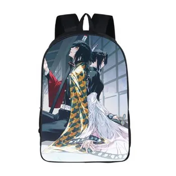 

Devil's Blade Anime Peripheral Student Storage School Bag Demon Slayer Kimetsu No Yaiba Wearable Breathable Polyester Backpack