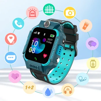 

Children's Smart Watch SOS Phone Watch Smartwatch For Kids With Sim Card Photo Waterproof IP67 Kids Gift For IOS Android