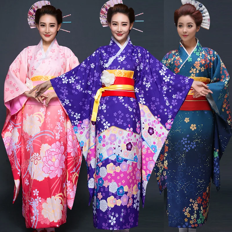 

Japanese Traditional Women's Clothing Kimono Formal Yukata Anime Performance Photo Suit Kimono Kimono Women