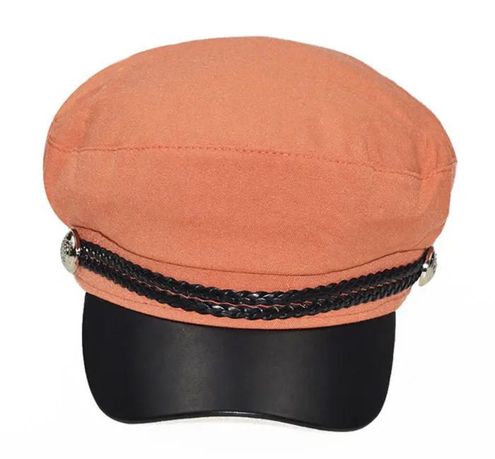 NEW Autumn Octagonal Hats For Women Fat Military Baseball Cap Ladies Solid Caps Women Casual Berets Hat Gorra Militar