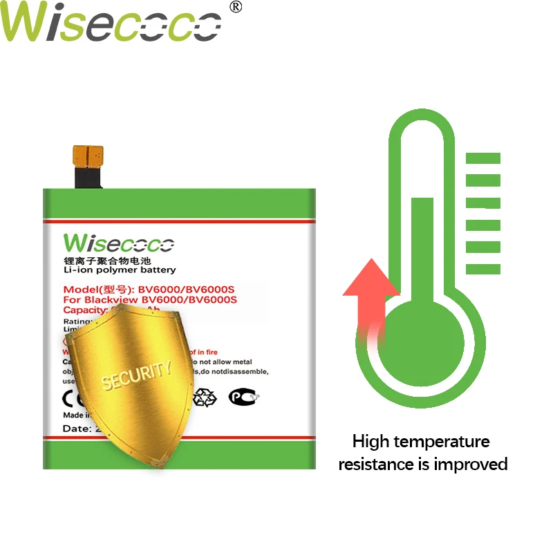 Аккумулятор WISECOCO BV6000 7000 мАч для Blackview BV6000S мобильный телефон новейшая продукция