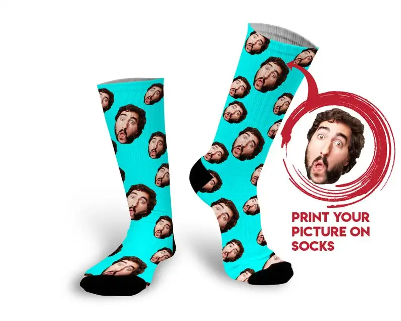 Оригинальные носки с принтом на заказ, уникальные персональные носки с изображением домашних животных, подарки на день рождения, Рождество, носки для влюбленных, подарочные носки - Цвет: 6