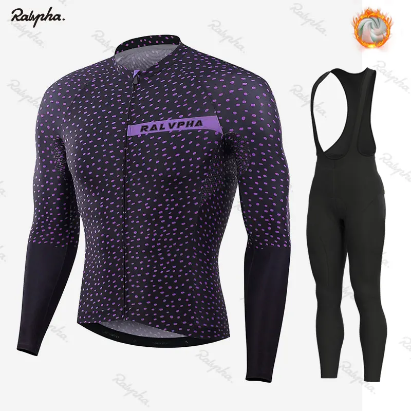 Winter bike set 2 Новинка, зимняя одежда для велоспорта, Майо Ciclismo, комплекты из Джерси с длинным рукавом, Теплая Флисовая одежда, комплект одежды для верховой езды, Ropa Ciclismo - Цвет: Winter bike set 2