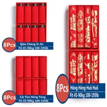 

8 Pack Red Boxers Briefs Shorts Men Underwear Panties Soft Underpants Boy Undies Breathable Homme Knickers L-3XL New Year Gift