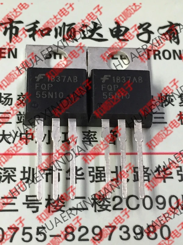 10 шт./лот и FQP55N10-220 100V 55A