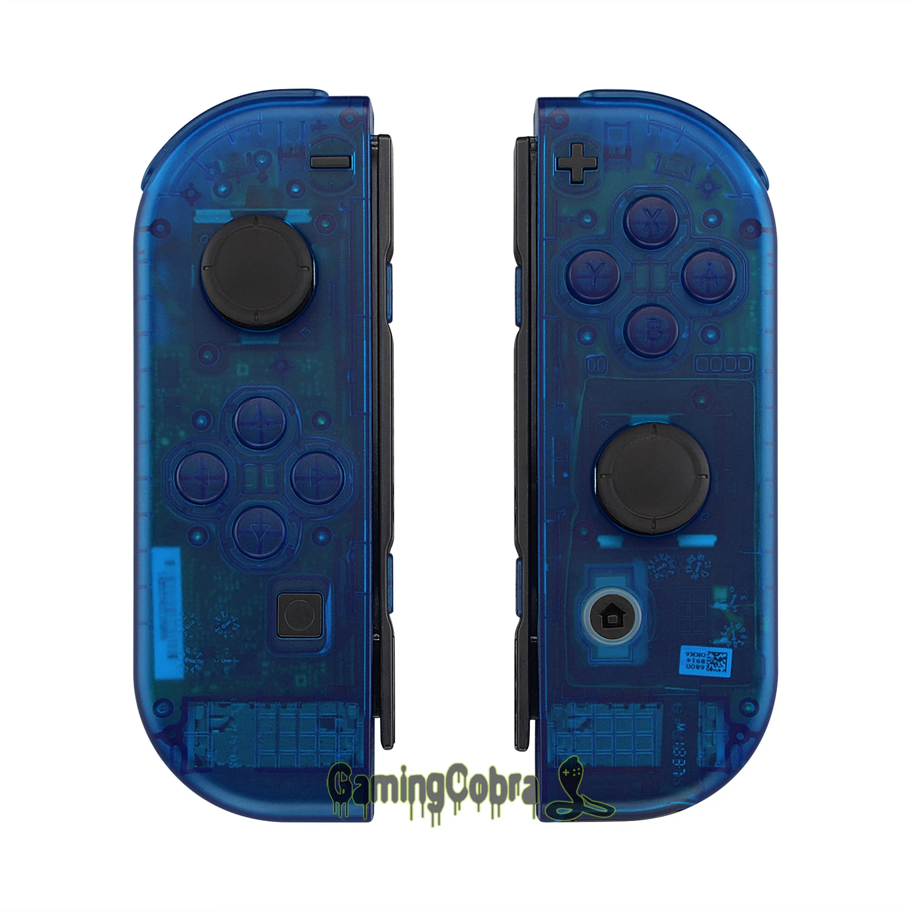 Прозрачный синий корпус с полными кнопками для контроллера Nintendo Switch Joy Con|Чехлы| |