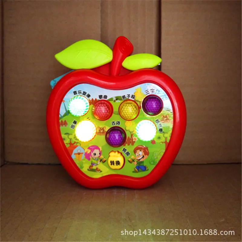 889 Электрический мини Apple Ручной игровой хомяк флэш-музыка играть хомяк детские пластиковые игрушки