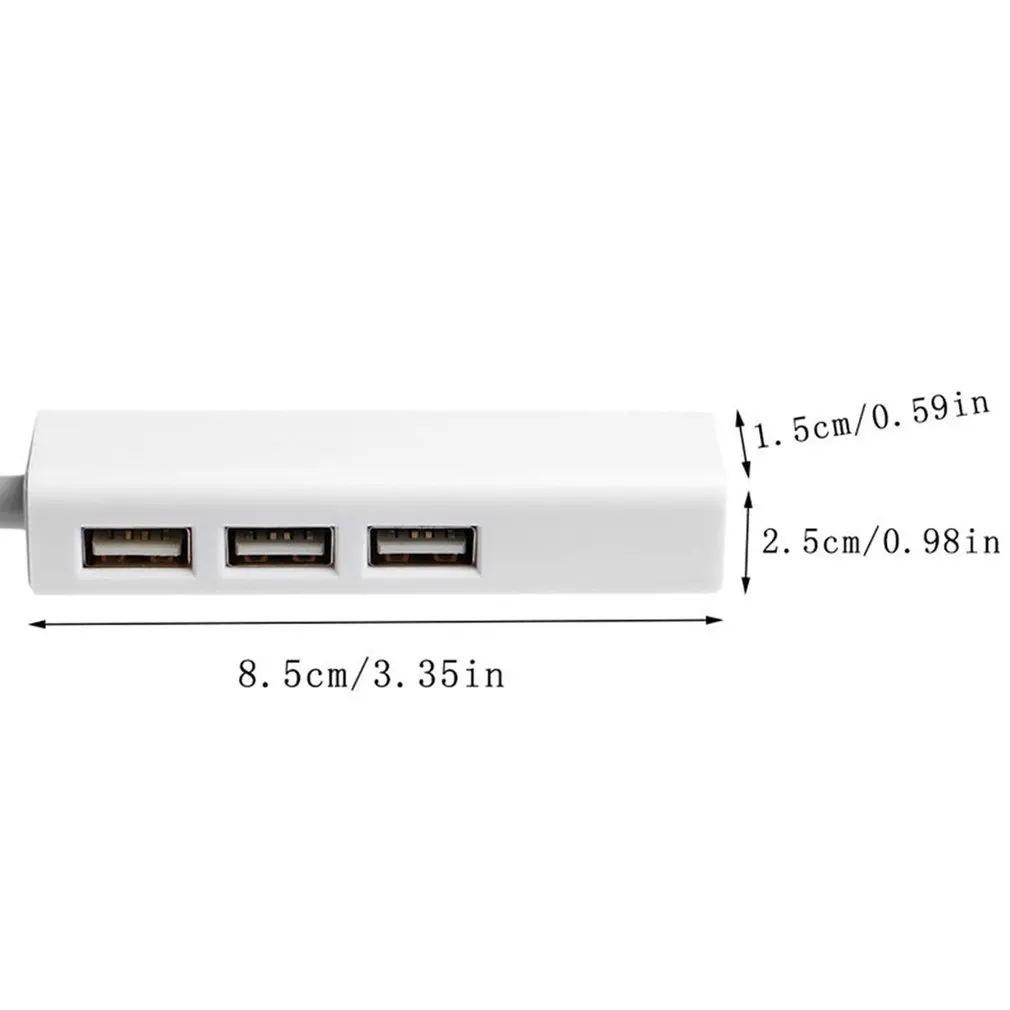 3 Usb 2,0 порт концентратор Usb+ type-C/Usb 2,0 для Lan/Rj45 Ethernet сетевой кабель-адаптер