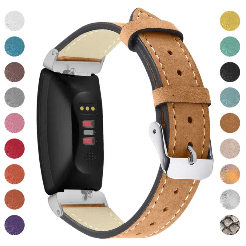 Совместимость для Fitbit вдохновить& для Fitbit Inspire HR ремень кожаный ремешок Регулируемый замена аксессуары, ремни