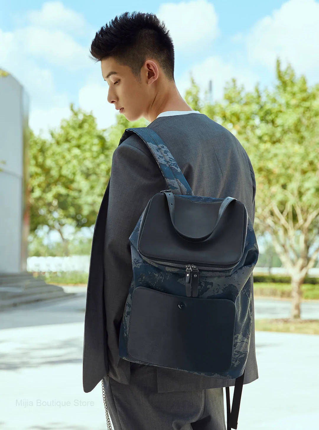 Xiaomi Youpin Рюкзак Для Ноутбука Мужской рюкзак для путешествий модные водонепроницаемые дорожные сумки Повседневная сумка для книг Мужская
