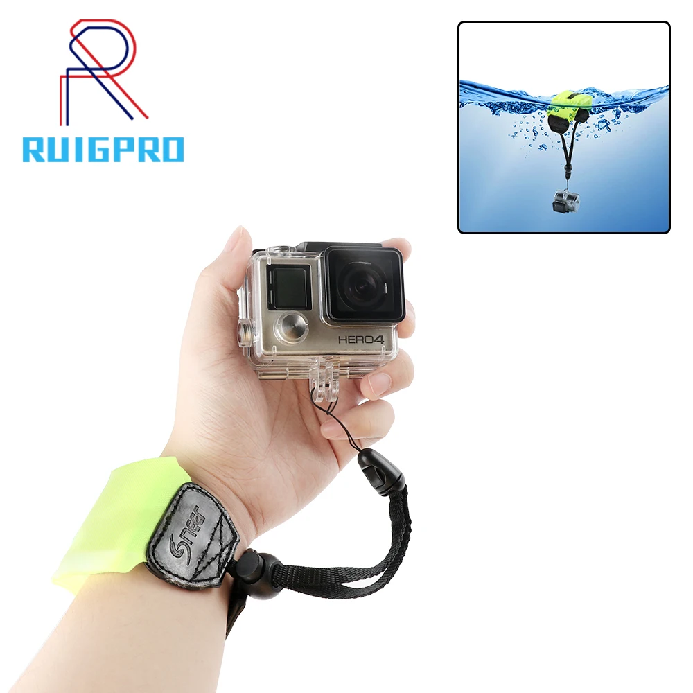 

For GoPro Accessory Diving Swimming Floating Bobber Hand Wrist Strap for Go Pro Hero 4 5 6 7 Sjcam Sj4000 D20 D30 Action Cam