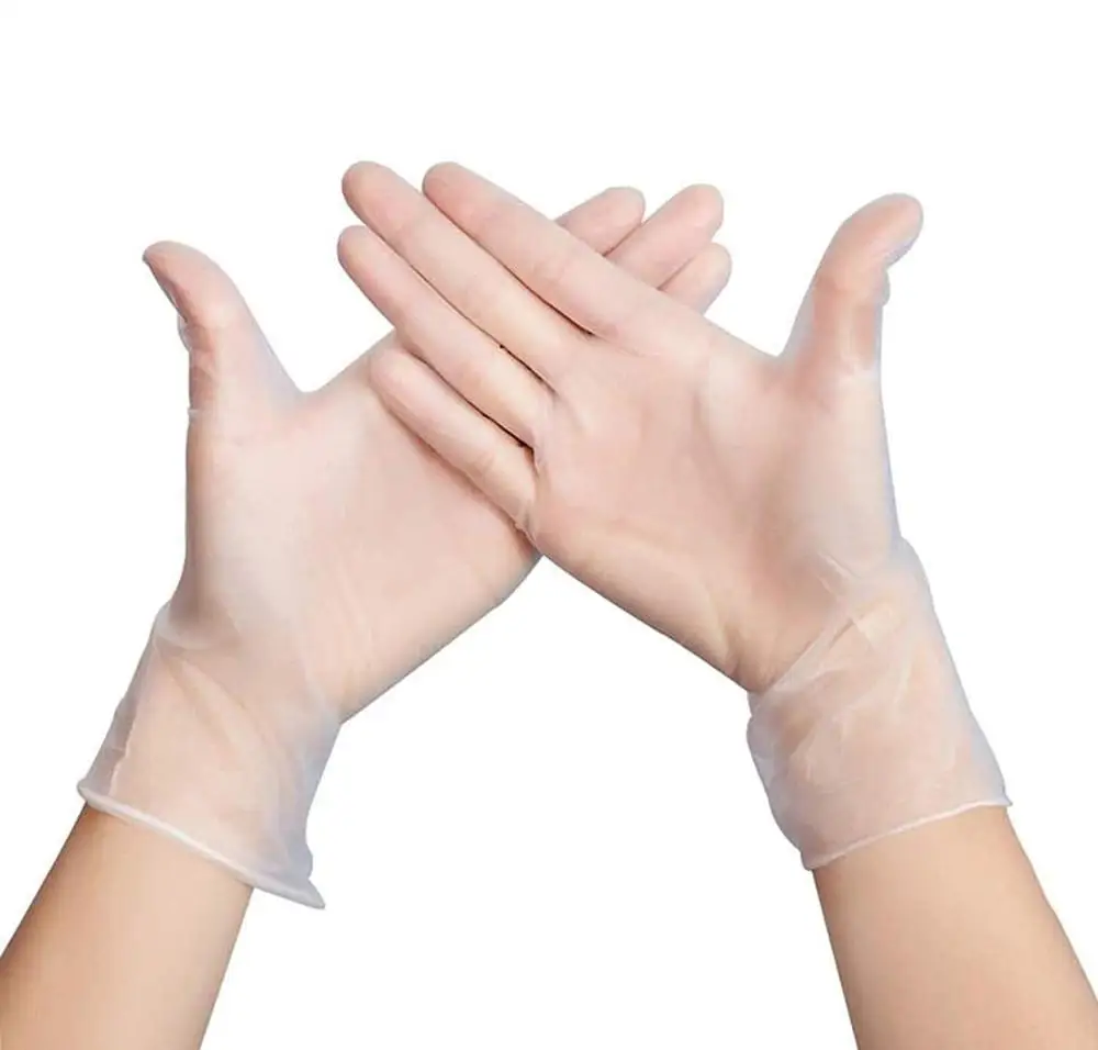 

Disposable Vinyl Gloves Transparent PVC Gloves Garden Universal For Home Cleaning, Powder Free, Smooth Touch