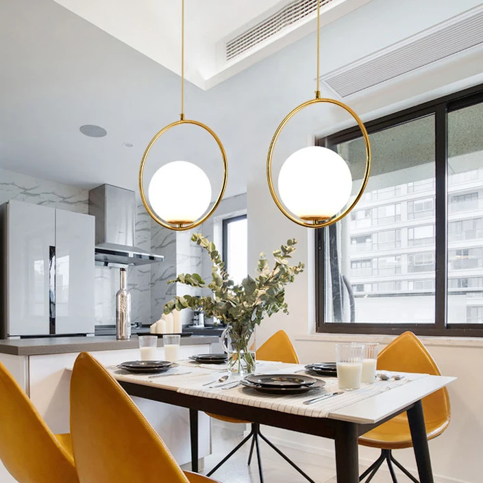 nordic modern style glass ball bubble iron herringbone branch pendant light living room restaurant bedroom bar hanging lighting | Лампы и