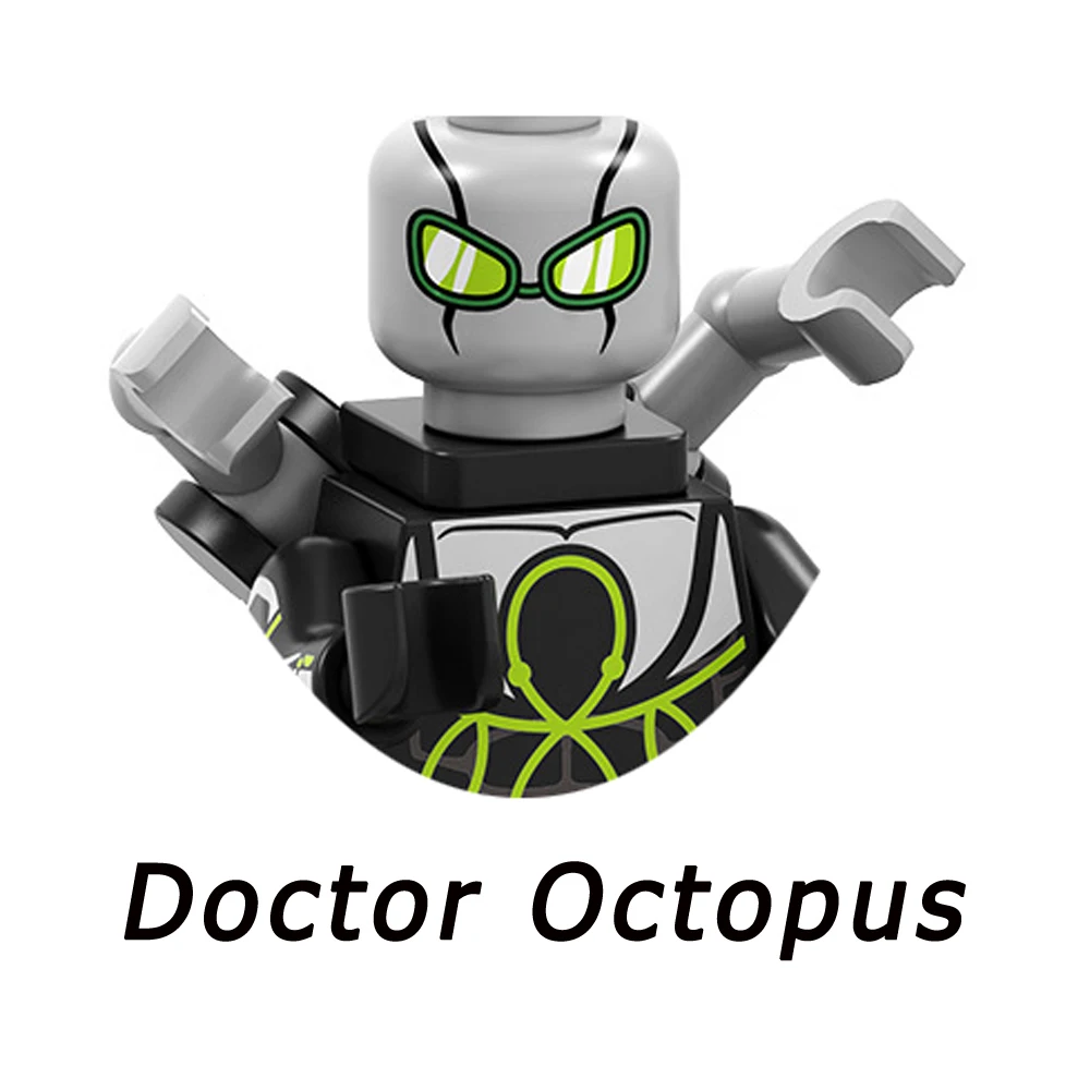 Superhero Spiderman Suit Building Blocks Bricks Mysterio Peter Parker Miles Morales Action Figures Kids Toys Christmas Gifts