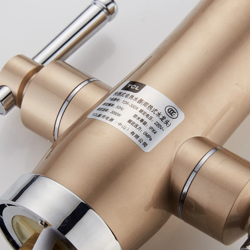  Kitchen Instant Water Heater Faucet LED Display Instrument Kitchen Speed Faucet Heating Tap Water D - 4000321650528