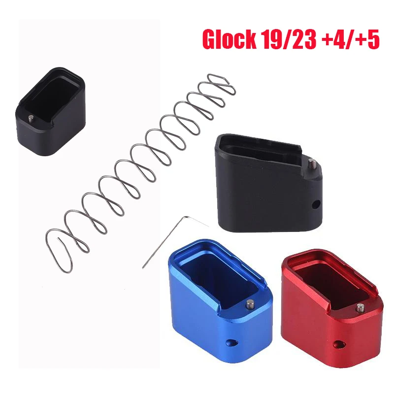 Magorui Тактический Магнитный удлинитель основа Glock 19/23 + 4/5 10 пружинный тройной цвет
