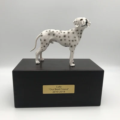 Dalmatian 1 шт с куклой на заказ буквы влагостойкие домашние собаки кремации похоронный Мемориал cinerary шкатулки - Цвет: Dalmatian
