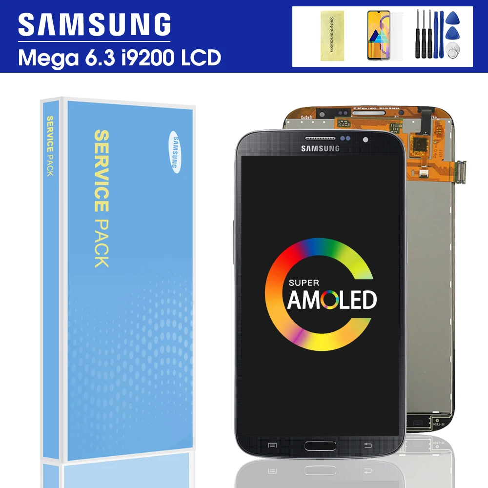 ЖК-дисплей и дигитайзер сенсорного экрана в сборе для Samsung Mega Sprint i9200 6 3 панель