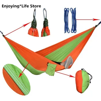 

New Outdoor Camping Hammock Idyllic Swing Double Hammock Portable Rest Leisure Lounge Chair