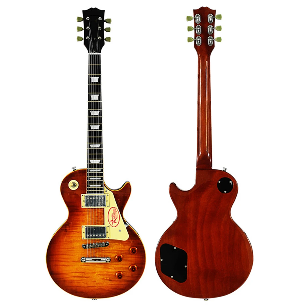 Panel alto brillo para guitarra eléctrica, chapa de Color ahumado, caoba, 22 perilla cerrada para de guitarra, EGT17|Guitarra eléctrica| - AliExpress