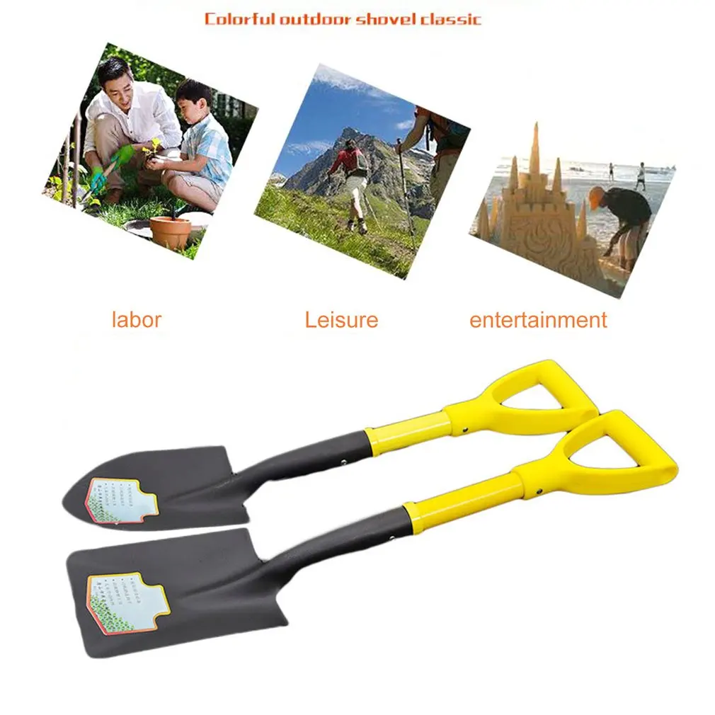 Mini Gardening Tool Metal Head Shovel Plant Garden Soil Raising Tool Portable Outdoor Shovel Survival Emergency Tools