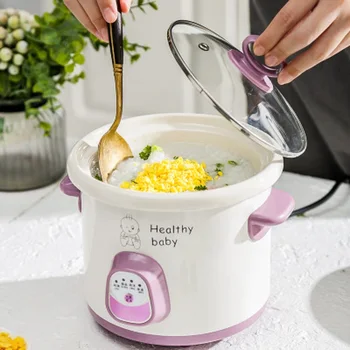 

Electric Slow Cooker Multifunctional Food Steamer Heating CupElectric Rice Cooker Hot Pot Stainless Steel Steamer Cooker 220V