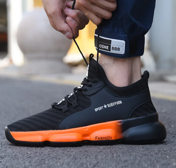 37-46 Outdoor Construction Work Safety Boots Men's Boots Casual Shoes AIR Mesh Cushion Non-slip Wear-resistant Designer Sneakers
