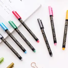 12 цветов/набор, пластиковая кисть, маркер, ручка, набор, сделай сам, альбом, винная карта, украшение, этикетка, стекло, поздравление, ручка, цветная инструкция I7F6