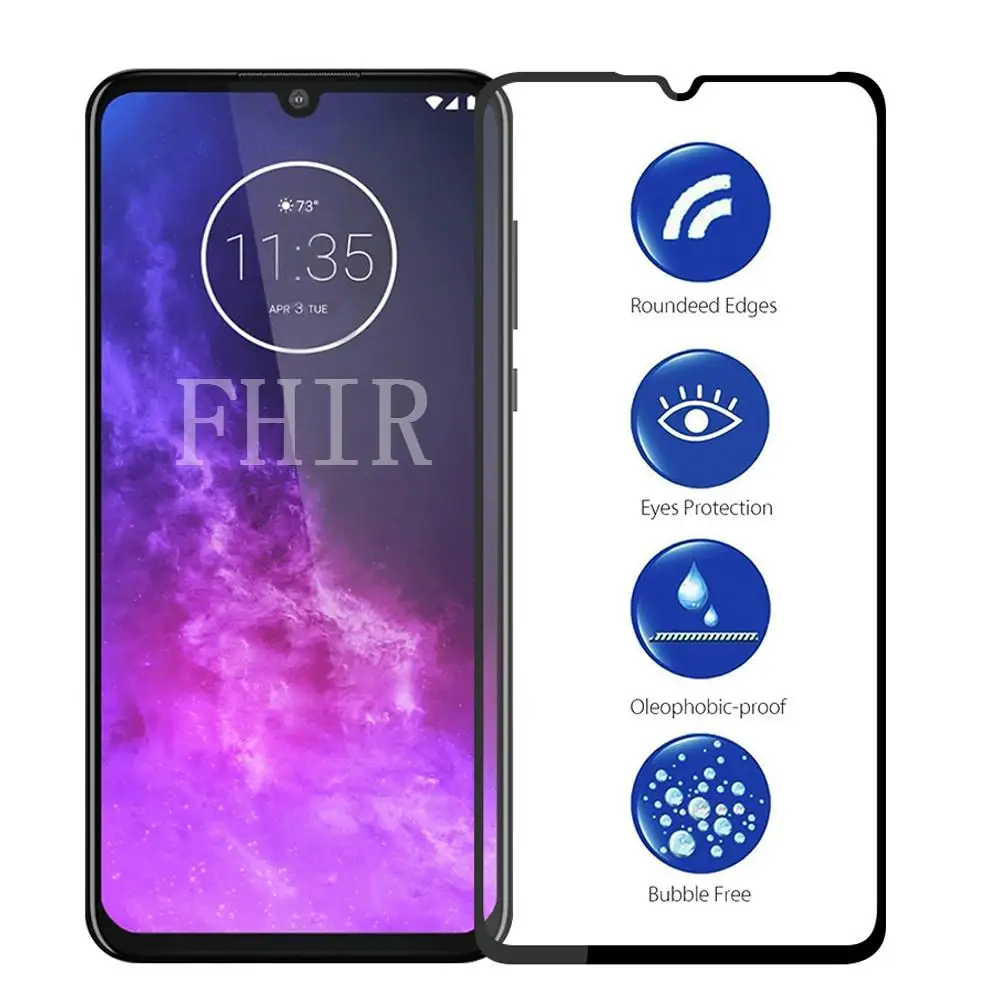 Закаленное стекло 2.5D для Motorola Moto One Zoom Защитная пленка экрана Action Vision P50 P40 E6 E5 Plus E6S