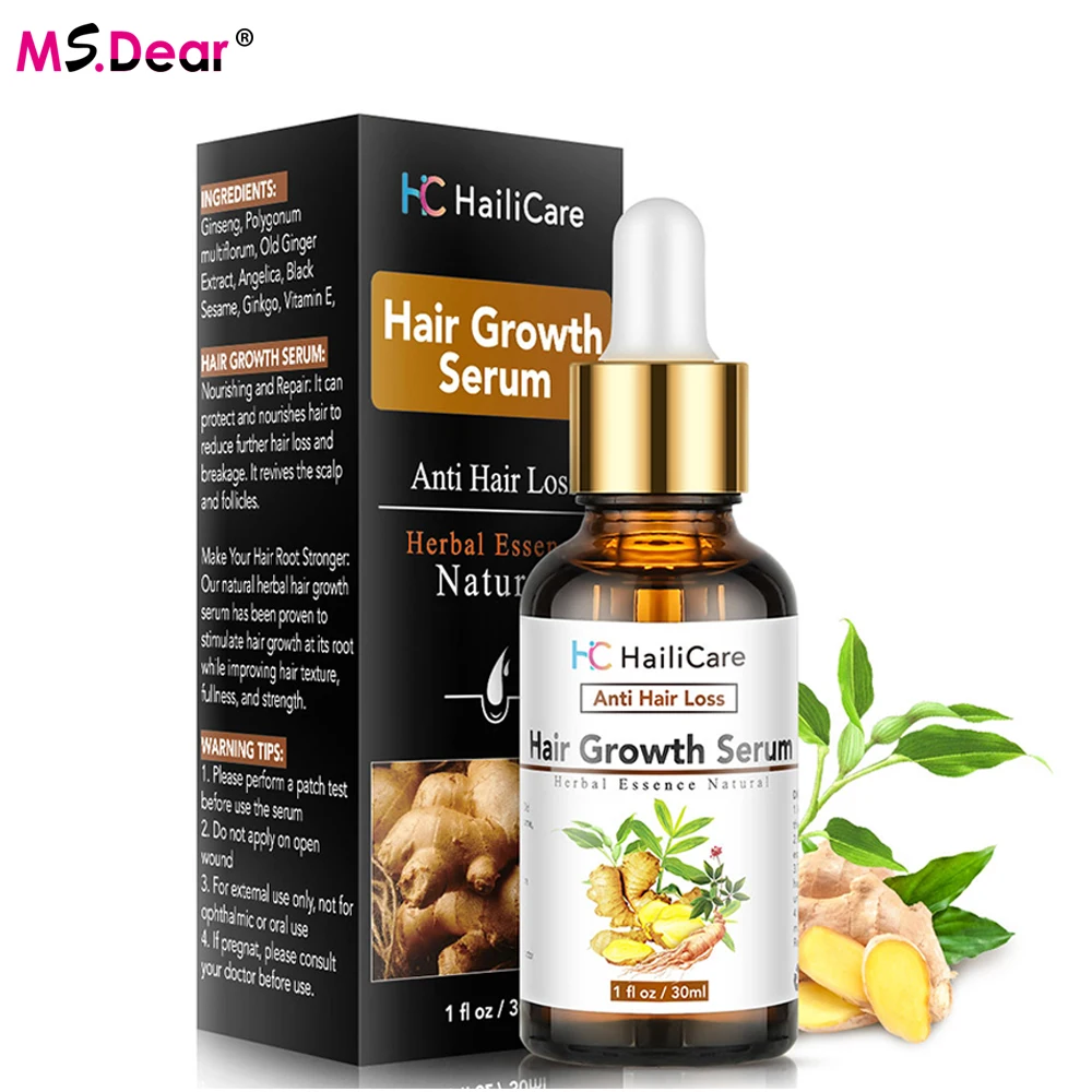 

30ml Ginger Fast Hair Growth Serum Essential Oil Anti Preventing Hair Lose Liquid Damaged Hair Repair Growing Agent