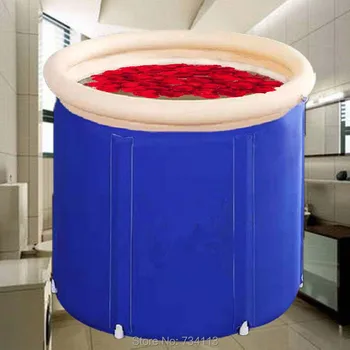 

Inflatable bathtub folding tub SPA bath bucket adult highquality inflatable bathtub child bath thicken bucket Mini swimming pool