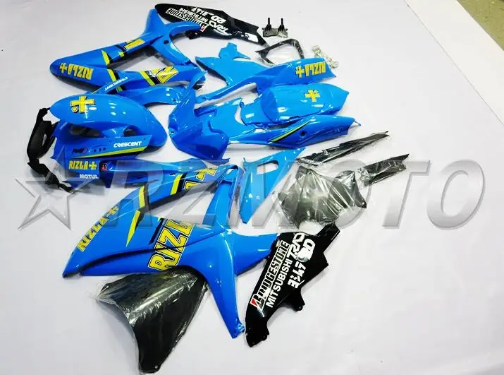 Литье под давлением) ABS обтекатель наборы Подходит для Suzuki GSXR-600 GSXR-750 K8 2008 2009 2010 Обтекатели набор крышка на заказ RIZLA