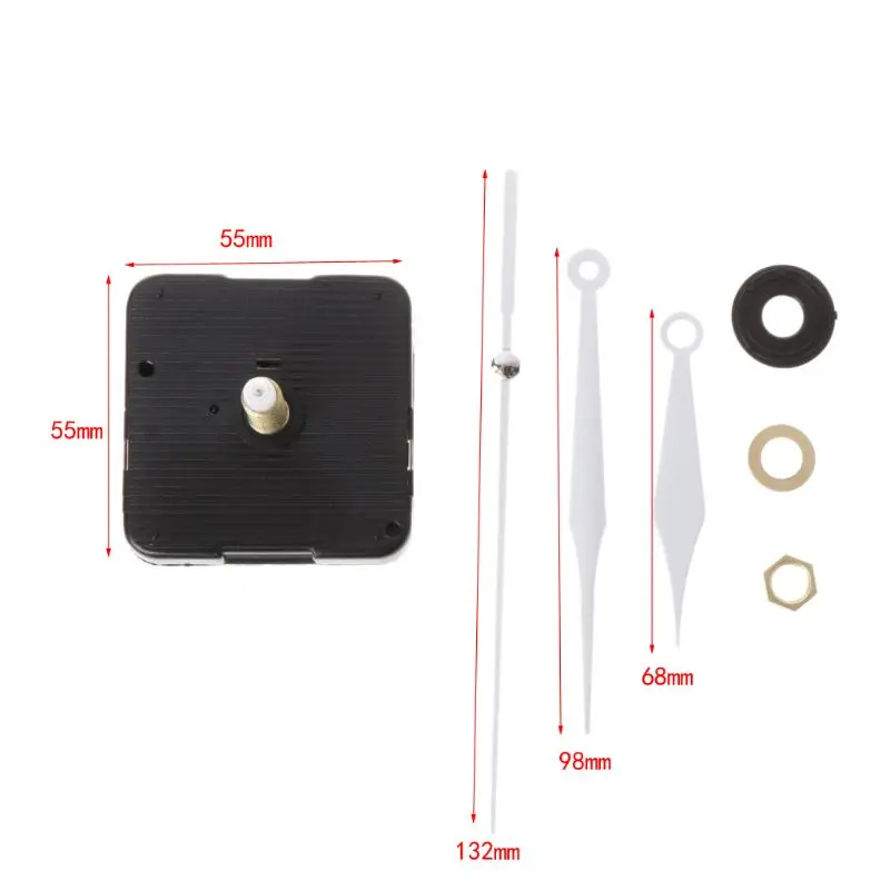 DIY Quartz Clock Movement Mechanism Hands Wall Repair Tools Parts Silent Kit Set