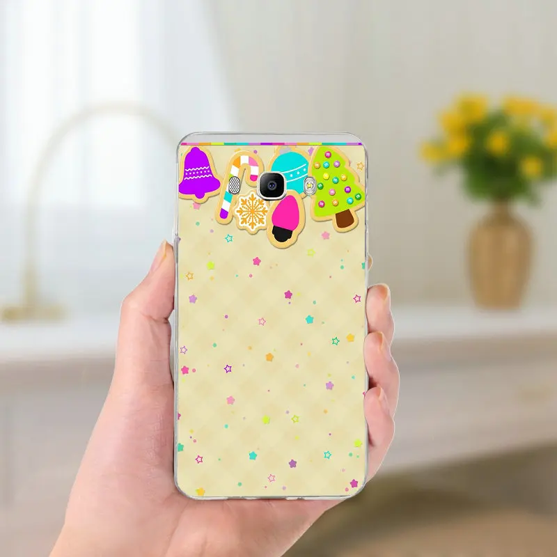 Для Samsung Galaxy A3 A5 A7 J2 J3 J4 J5 J6 J7 Coque чехол мягкий, ТПУ силиконовый чехол для мобильного телефона чехлы веселый рождественский подарок - Цвет: Picture 2