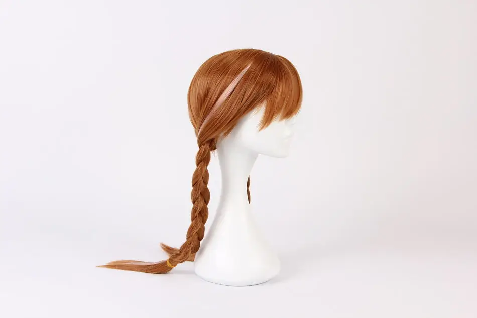 Замороженная Принцесса Анна Косплей Аниме персонаж парик Детский парик