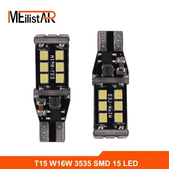 

2pcs T15 W16W WY16W 15 SMD 2835 LED Canbus Error Free Car Rear Bulb Brake Light Car Reversing Light Turn Signal Red White Yellow