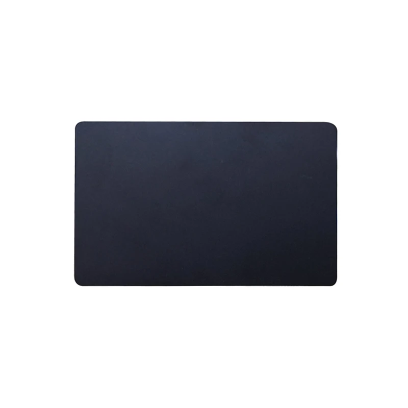 Blank Black Anodized Aluminum Metal Nameplate Namecard Business Metallic Membership Card For Lasering Engraving DIY Gift Cards