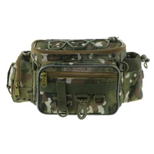 3 Layers Fishing Bag 1000D Oxford Canvas Bags Package Fishing Tackles Reel Lures Storage Shoulder Bag Fishing Tools Dropshipping