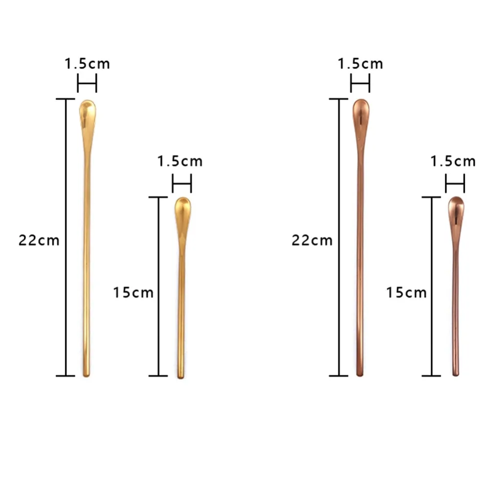 Круглые палочки в японском стиле 304 из нержавеющей стали coffee Stir SpoonNew Qgnv