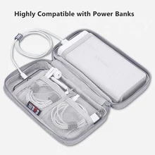 BUBM ป้องกัน Travel Case,แบบพกพาภายนอกแบตเตอรี่ Power Bank เคสสำหรับ 20000mAh ROMOSS Charger(China)