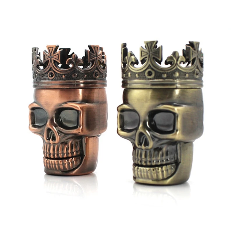 Skull Spice Grinder Small Pocket Herb Tool with Compact Sharp Teeth Durable Tobacco Crusher | Дом и сад