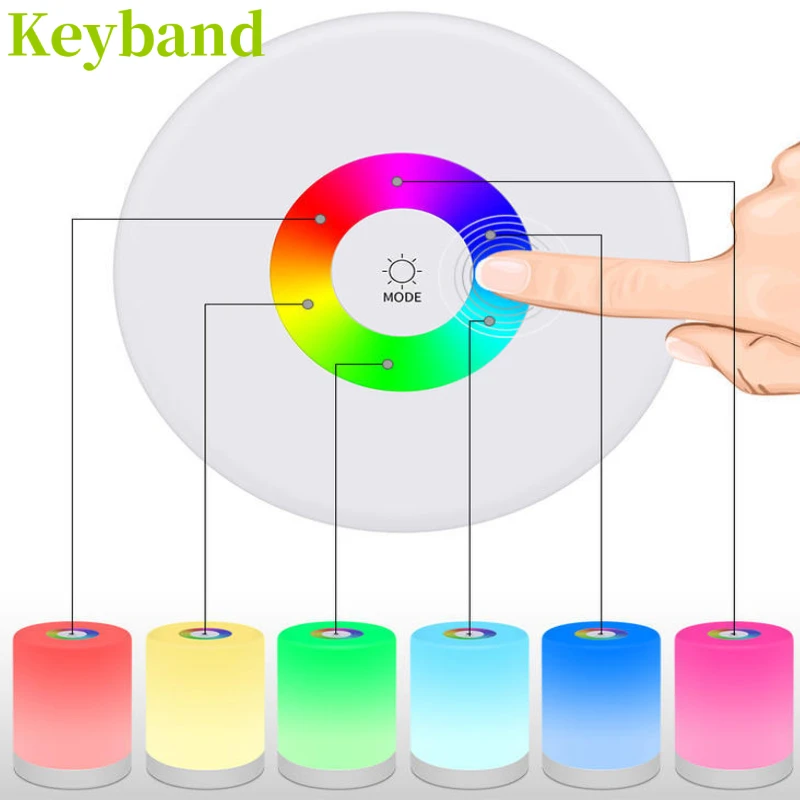 Smart Tough Night Light RGB Color Change USB Charging Portable Design for Camp Lamp | Лампы и освещение