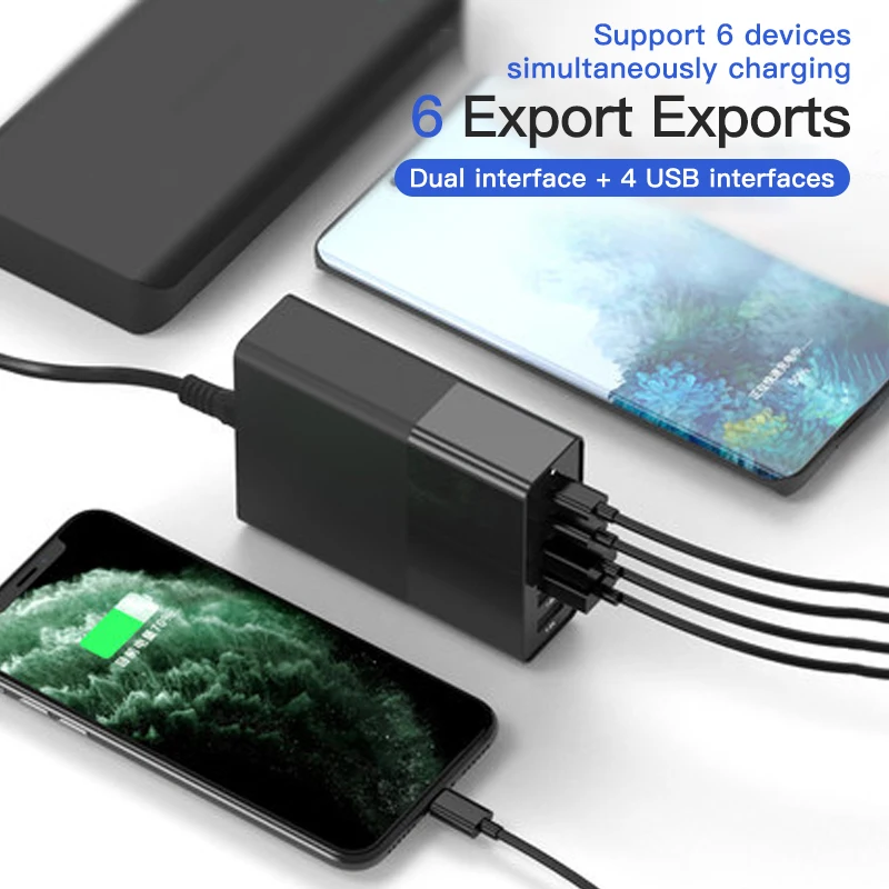 USB быстрая зарядка 4 0 настольное зарядное устройство 6/5/4 порт смартфон планшет