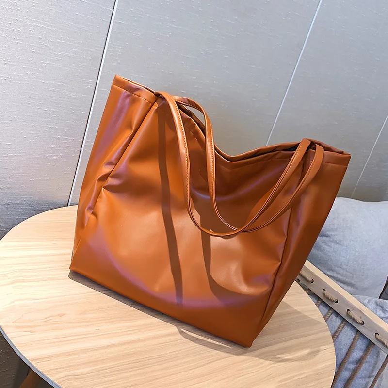 

Casual Large Capacity Women Tote Fashion Big Handbags Korean Style Solid Color Shoulder Bags Harajuku Lady Handbags Shopping Bag