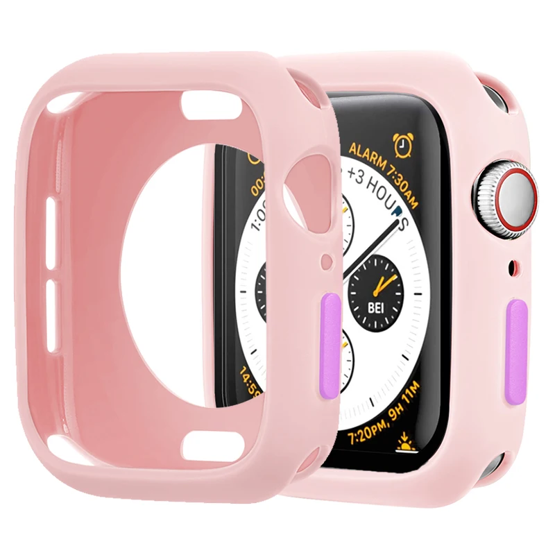 Candy Soft Silicone Case for Apple Watch 6 SE 5 4 3 2 1 42MM 38MM Cover