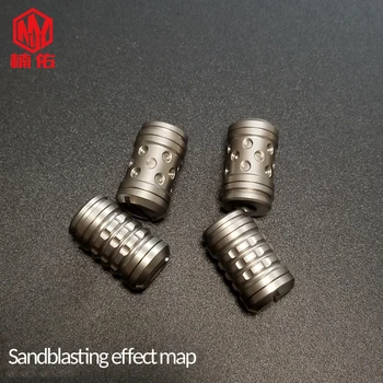 

1PC Three In One Titanium Paracord Beads Knife Beads With Lanyard Rope Cord Necklace Flashlight Outdoor EDC Beads Pendants