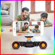 YELANGU L4X мини моторизованный слайдер электрический трек камера слайдер мотор тележка автомобиль для dslr камера видеокамера DV видео 2019New