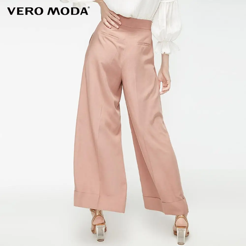 Vero Moda Wanita Berpinggang Tinggi dan Lebar Kaki Celana Santai |  3191PL502 - AliExpress Pakaian Wanita