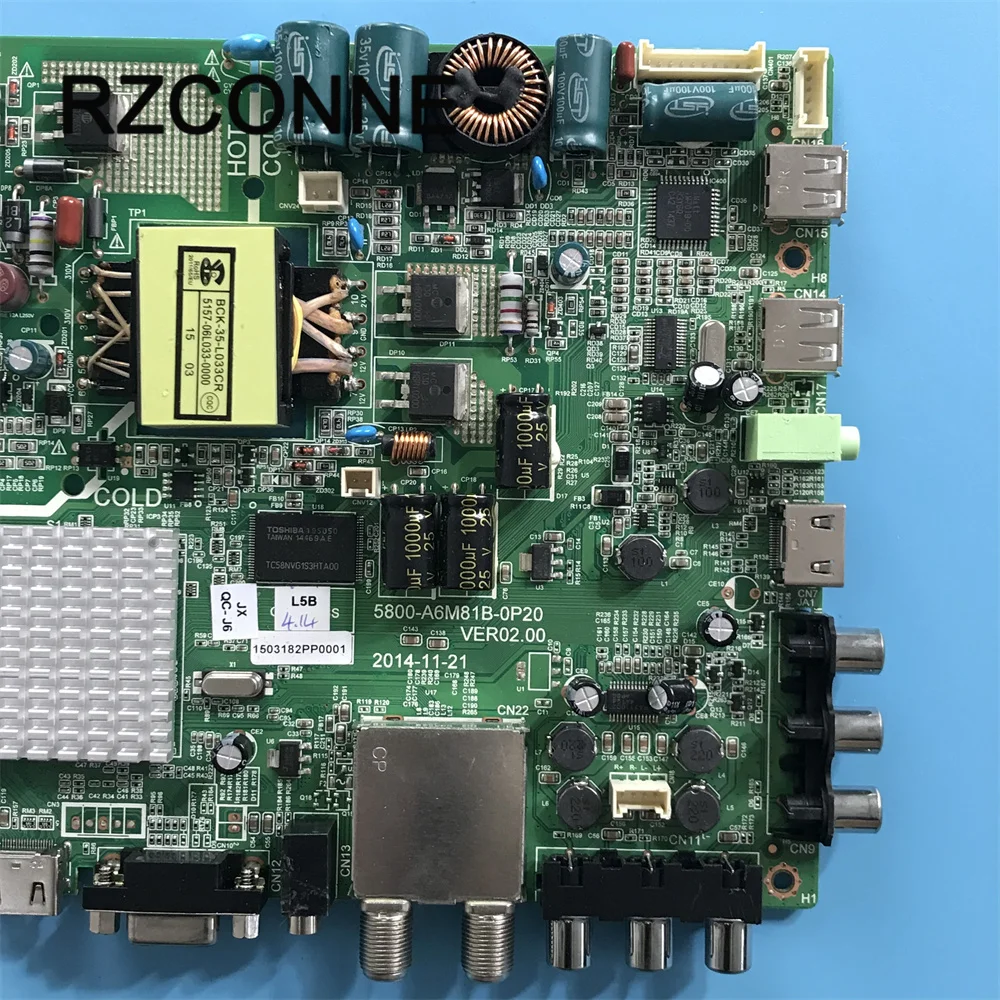 Cartão Motherboard Mainboard para 5800-a6m81b0p20 Ver02.00 Rel420fy Ld0-900 Sp-led32m Hitachi Cdh-le32 06 Inteligente - Imagem 3